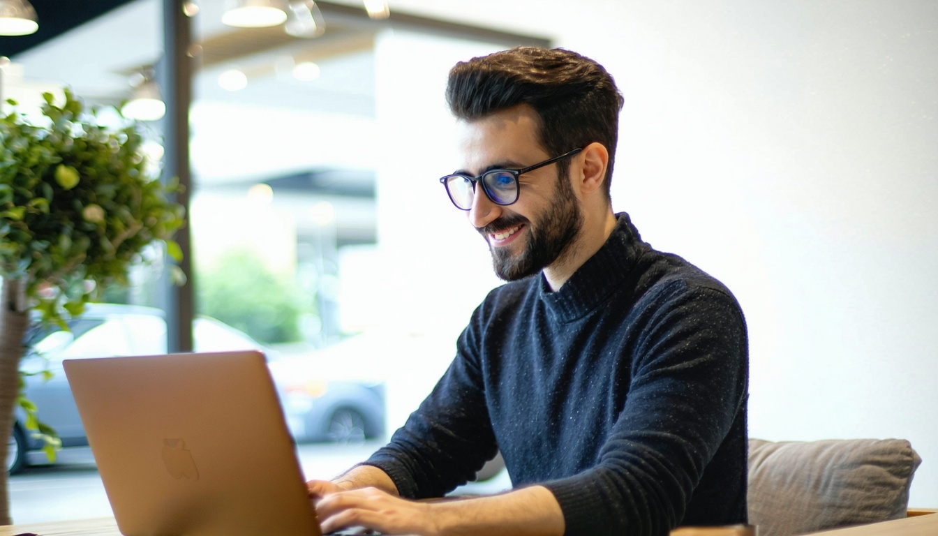 Shopify store owner booking a call on a laptop